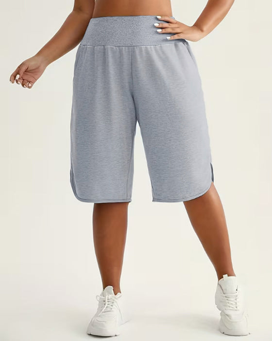 High-Waisted Wide-Leg Shorts
