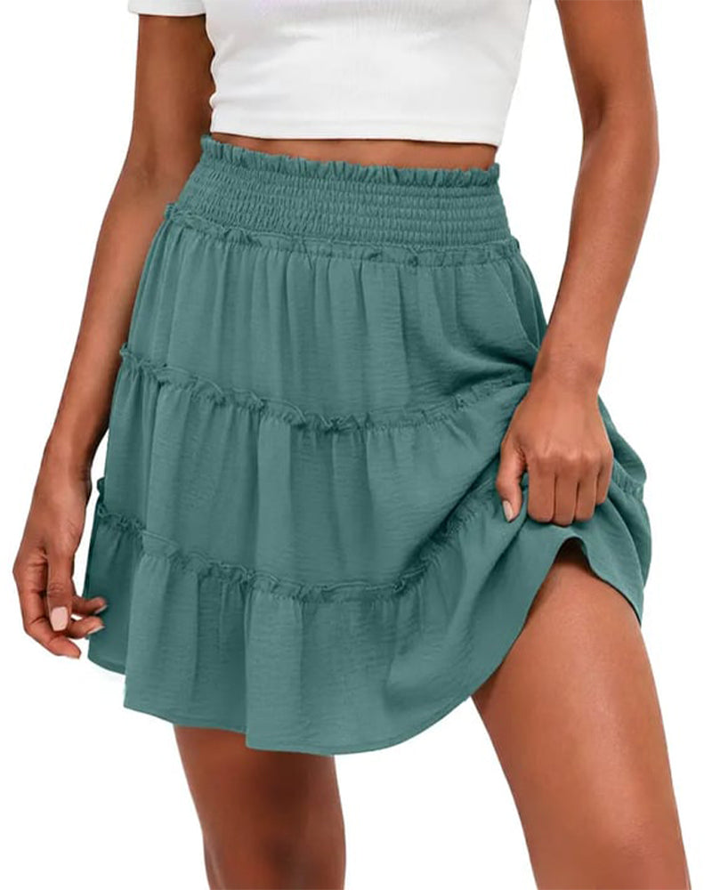 Elastic-Waist Bottoms with Built-in Shorts