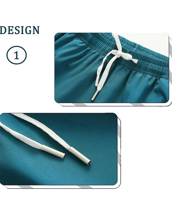 Zipper Pocket Quick Dry Dolphin Shorts