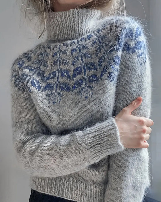 Fashionable Turtleneck Casual Pullover