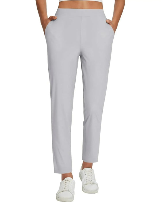 Solid Color Nine Points Pants