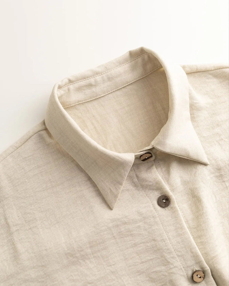 Long Sleeve Casual Solid Set