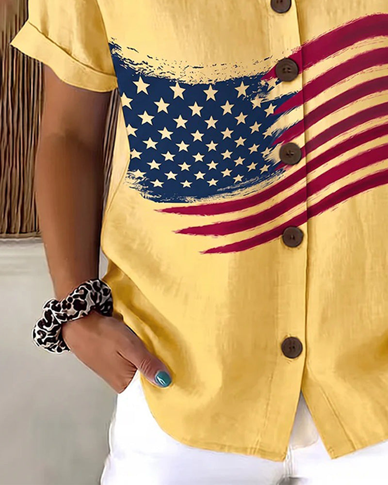 Printed Short-Sleeved Shirt