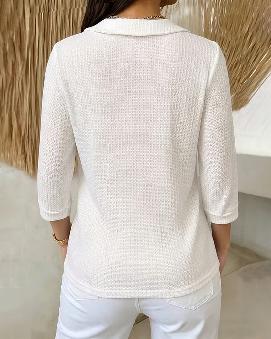 Casual Peter Pan Collar Top