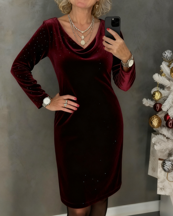 Fine Shimmer Straight Dress