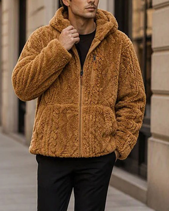 Men's Hooded Zipper Coat