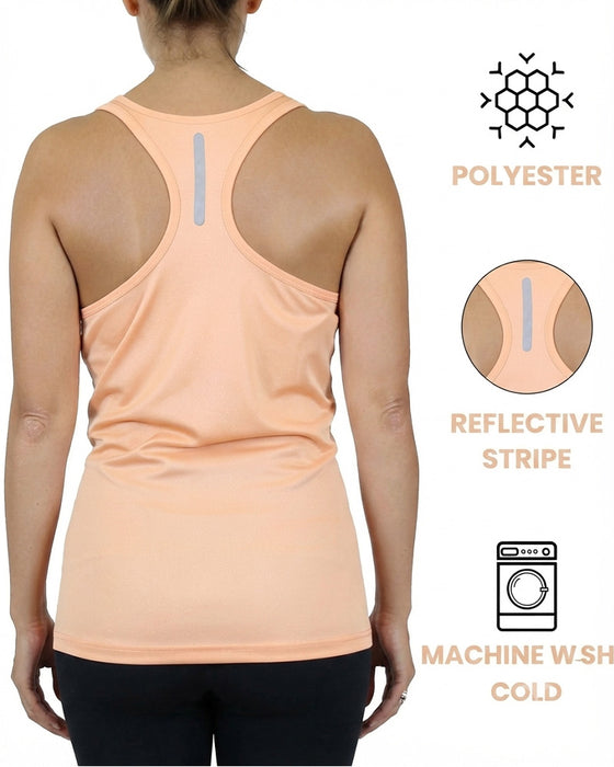 Solid Color Sleeveless U-Neck Cross-Back Tank Top