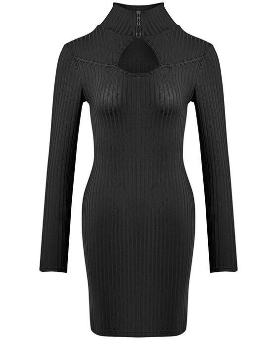 Solid Color Skinny Casual Dress