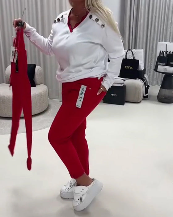 Fashion Stretch Drawstring Pants