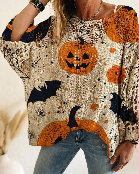 Round Neck Cutout Pullover