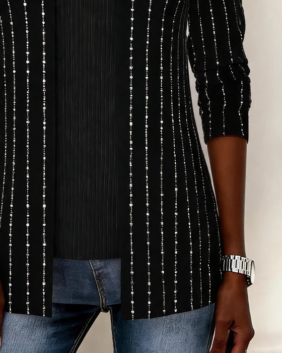 Crew Neck Line Asymmetric Top