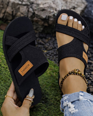 Minimalist Mesh Slip-On Fashionable Slide Sandals