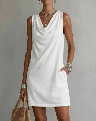 Sleeveless Turtleneck Dress