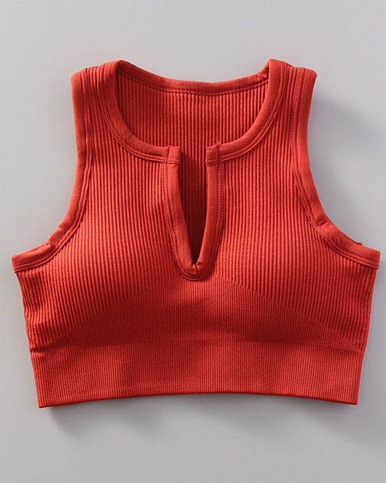 Yoga Sports With Bra Tank Top