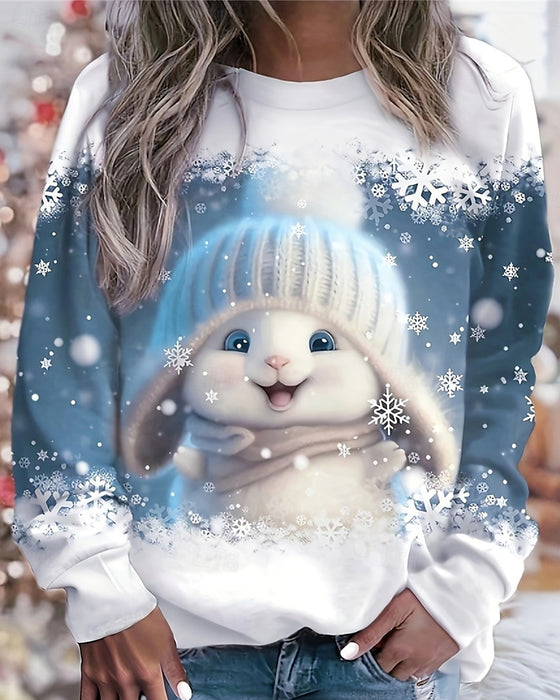 Dreamy Snowflake Casual Casual Hoodie
