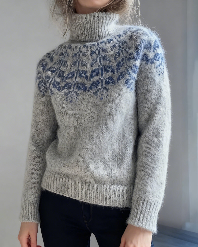 Fashionable Turtleneck Casual Pullover