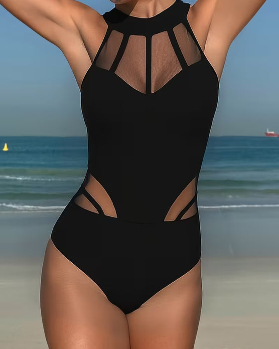 Mesh Splicing Performance One-Piece
