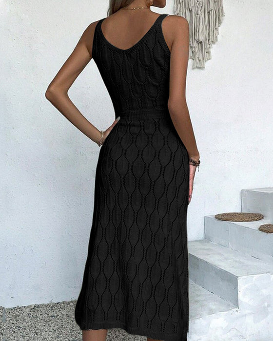 Solid Sexy Cover-Up Dress