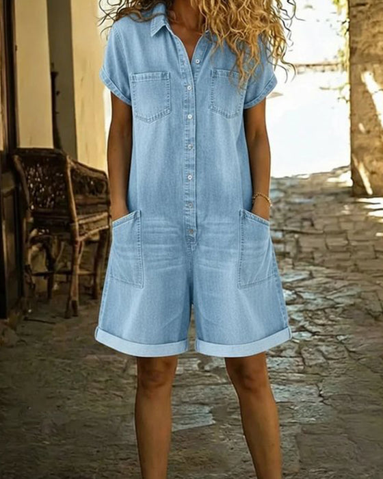 Short Sleeve Jumpsuits