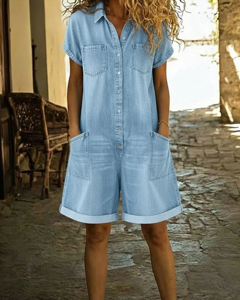 Short Sleeve Jumpsuits