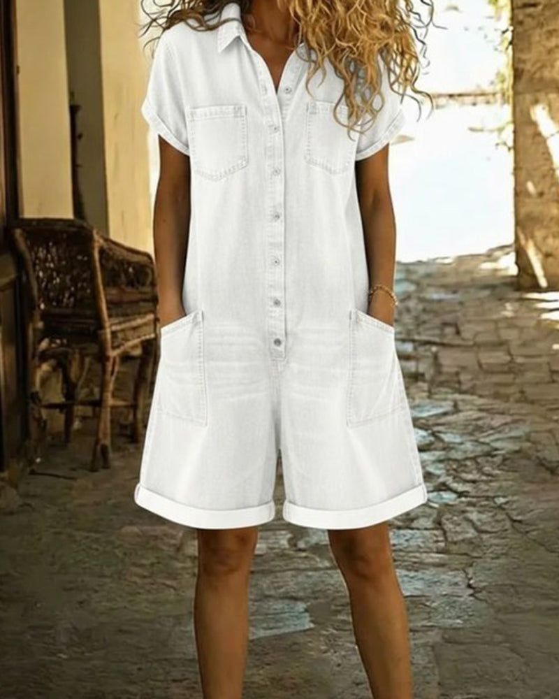 Short Sleeve Jumpsuits