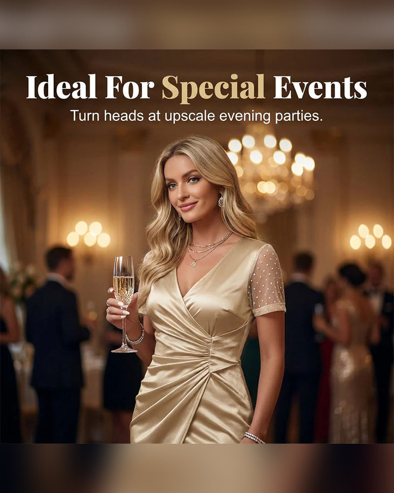 V Neck Party Dress