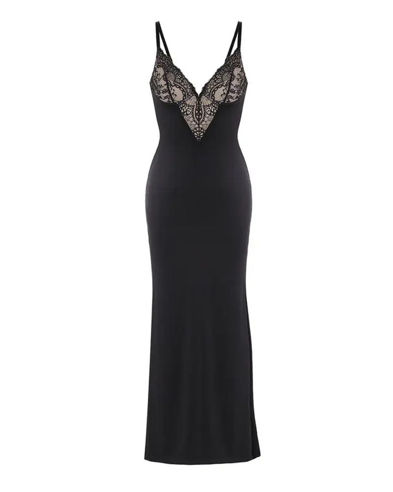 Strappy Lace Maxi Dress