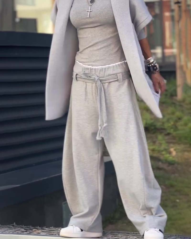 Fashion Drawstring Jogger Pants