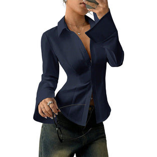 Women's Elegant Slim-Fit Blouse