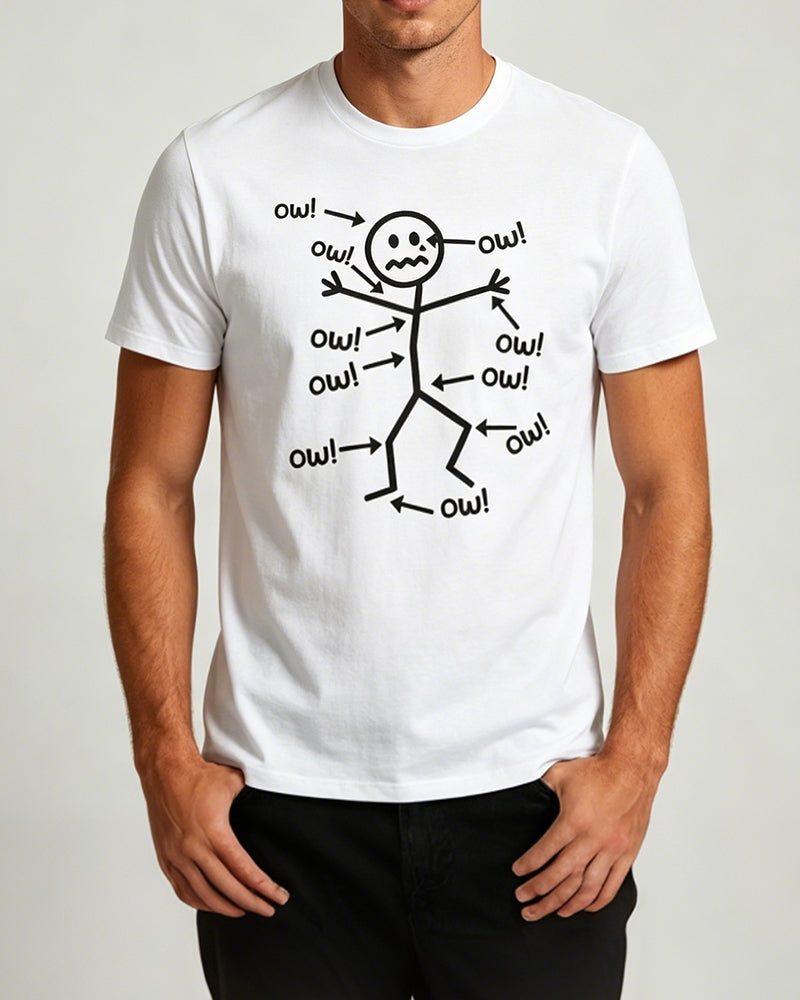 Match Print Cotton Casual T-Shirt