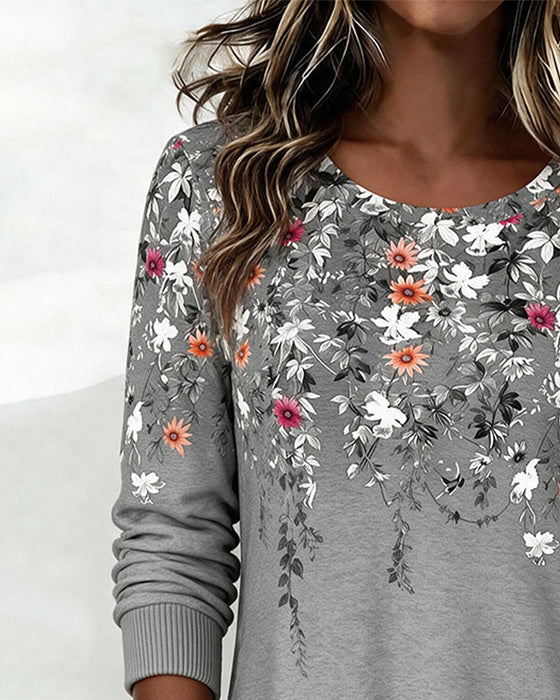 Floral Print Fashion Top