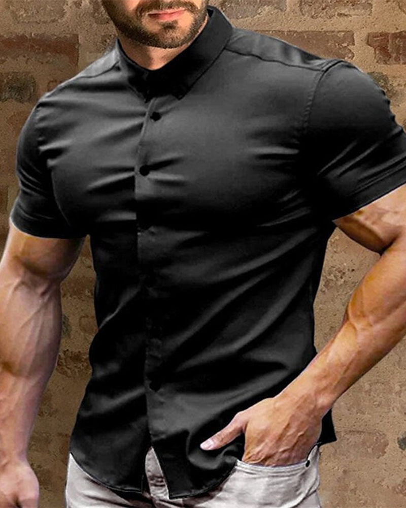 Men's Short-Sleeve Stretch Shirt