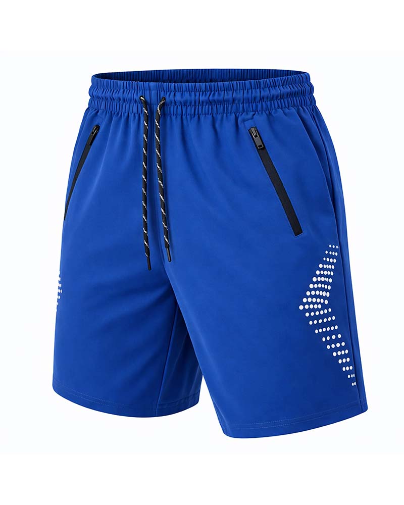 Men's Zipper Quick Dry Athletic Short