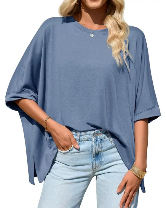 Loose Fit Everyday Batwing Sleeve T-Shirt