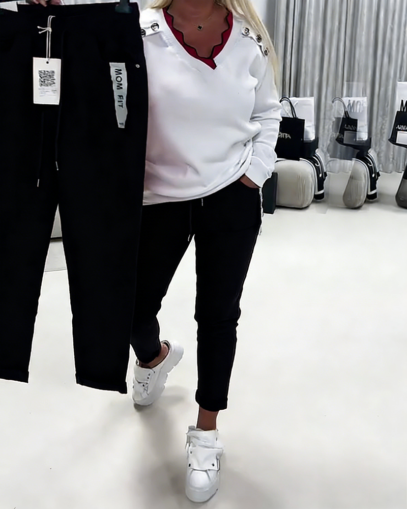 Fashion Stretch Drawstring Pants