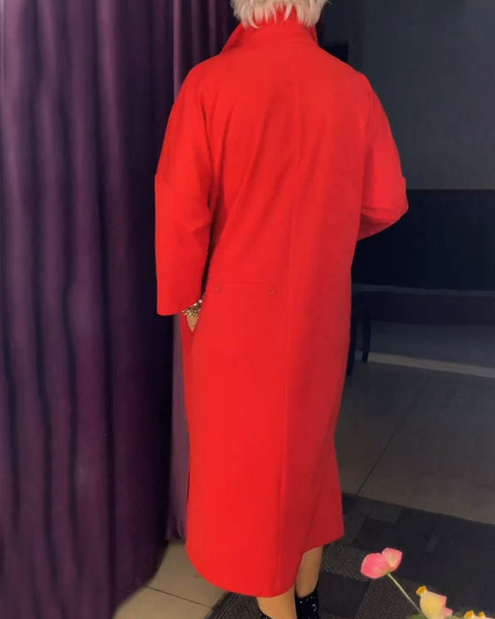 Casual shirt collar dress