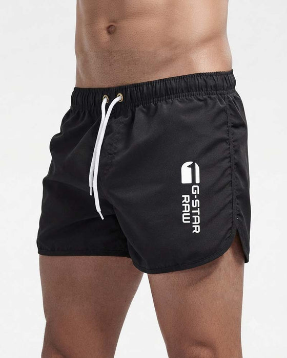 Elastic Waist Drawstring Quick-Dry Sports Shorts